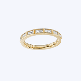 Noam Carver 14K Yellow Gold 0.35ctw Radiant Baguette Diamond Band - 6.5/2.7mm/75%