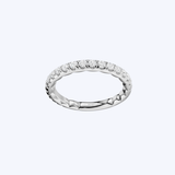Noam Carver 18K White Gold 0.62ctw Pave Diamond Band - 6.5/2.2mm/75%