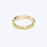 Noam Carver 14K Yellow Gold 0.19ctw Station Diamond Band - 6.5/3mm/75%