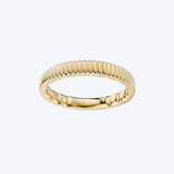 Noam Carver 14K Yellow Gold 3mm Textured Ribbed Band - 6.5/5.25gr