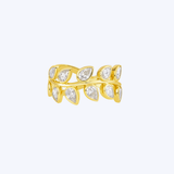 14K Yellow Gold Pear Bloom 1.30ctw Diamond Statement Ring - 7 (LGI)