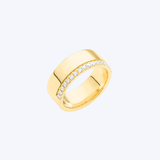 Facet Barcelona 14K Yellow Gold Diamond Infinity Ring - 0.55ctw
