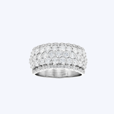 14K White Gold 2.00ctw Diamond Wide Ring - 10mm (SS)