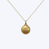 Penny Preville 18K Yellow Gold Engravable Small Pendant Necklace - 16-18"/5.71gr