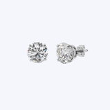 14K White Gold 4-Prong Basket 1.59ctw Lab-Grown Diamond Studs (BCO)