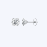 14K Gold 4-Prong Martini Lab-Grown Diamond Studs (BCO)