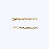 14K Yellow Gold 24" 3.7mm Figaro Chain - 9gr (EST)