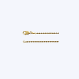 14K Yellow Gold 2.2mm Rope Chain Necklace - 16"/6.2gr (EST)
