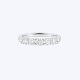 J. B. Star Platinum 1.43ctw Classic Seven-Stone Diamond Band