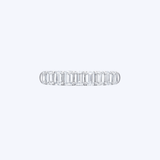J. B. Star Platinum 1.73ctw Emerald-Cut Diamonds Band