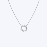 "Circle of Life" Mixed-Cut Diamond Necklace