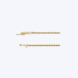 18K Yellow Gold 30" 1.75mm Rope Chain Necklace - 8.7gr (EST)