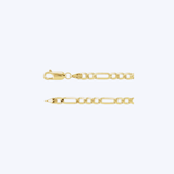 14K Yellow Gold 3.9mm Figaro Link Necklace - 20"/8.8gr (MM)