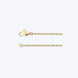 14K Rose/Yellow Gold 2.2mm 22" Elongated Rectangular Diamond-Cut Cable Chain Necklace - 9.78gr (EST)