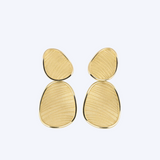 Velvet Yellow Sunrise Gold Earrings