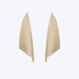 Scintilate Diamond Bezel Curtain Earrings