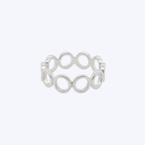 14K White Gold Circle Eternity Ring - 5.5 (EST)