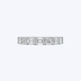 J. B. Star 18K Platinum 2.12ctw East-West Emerald Cut Diamond Band