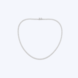 14K White Gold 5.00ctw Diamond Tennis Necklace - 16.5"/1.85mm (VSM)