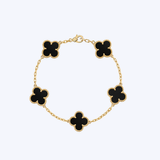 18K Yellow Gold 15mm Clover Station Bracelet (BCO)