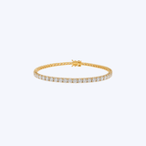 14K Yellow Gold 4.27ctw Lab-Grown Tennis Bracelet - 7" (BCO)
