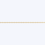 14K Yellow Gold 20" 1.5mm Rectangular Cable Chain Necklace - 2.13gr (EST)