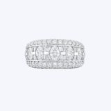 J. B. Star Platinum 3.04ctw Channel Diamond Band