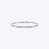 14K White Gold 3.04ctw Lab-Grown Tennis Bracelet - 7” (VSM)