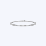 14K White Gold 4.87ctw Lab-Grown Tennis Bracelet - 6.5” (VSM)