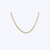 14K Yellow Gold 5.55ctw Lab-Grown Bezel Tennis Necklace - 17" (BCO)