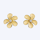 Cherry Bloom Yellow Sunrise Gold Diamond Studs