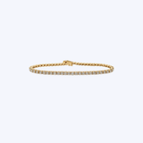 14K Yellow Gold 3.00ctw Diamond Tennis Bracelet - 7" (HM)