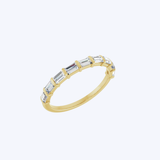 14K Yellow Gold Semi-Eternity Bar Setting 0.75ctw Laboratory-Grown Diamond Band (STU)