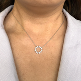 "Circle of Life" Mixed-Cut Diamond Necklace