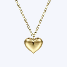 Load image into Gallery viewer, Puff Heart Pendant Necklace
