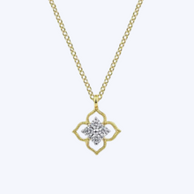 Load image into Gallery viewer, Floral Diamond Pendant Necklace
