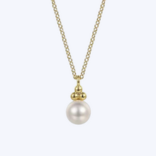 Load image into Gallery viewer, Pearl Drop Pendant Necklace
