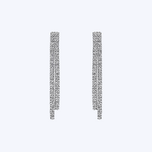 Load image into Gallery viewer, Diamond Double Drop Earrings
