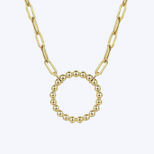 Load image into Gallery viewer, Chain Necklace with Circle
