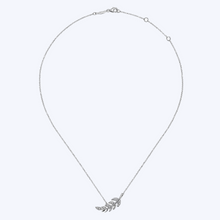 Load image into Gallery viewer, Gaby Diamond Leaf Pendant Necklace
