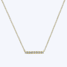 Load image into Gallery viewer, Gaby Petite Pave Diamond Bar Necklace
