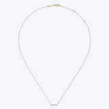 Gaby Petite Diamond Bar Necklace