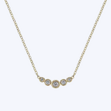 Gaby Curved Diamond Bar Necklace