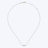 Gaby Curved Diamond Bar Necklace