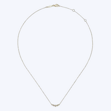 Load image into Gallery viewer, Gaby Curved Diamond Bar Necklace
