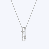 Double Bar Bezel Necklace