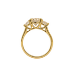 2.98ctw Oval Cut Lab-Grown Diamond with Oval Side Diamonds