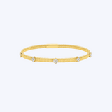 Diamond Clover Station Bracelet
