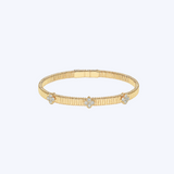 Diamond Clover Station Bracelet