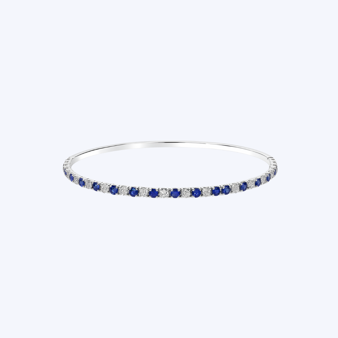 Flex Sapphire and Diamond Tennis Bracelet
